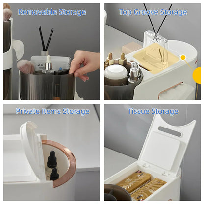 Polypropylene Freestanding Standard Bathroom Cabinet & Free Shipping