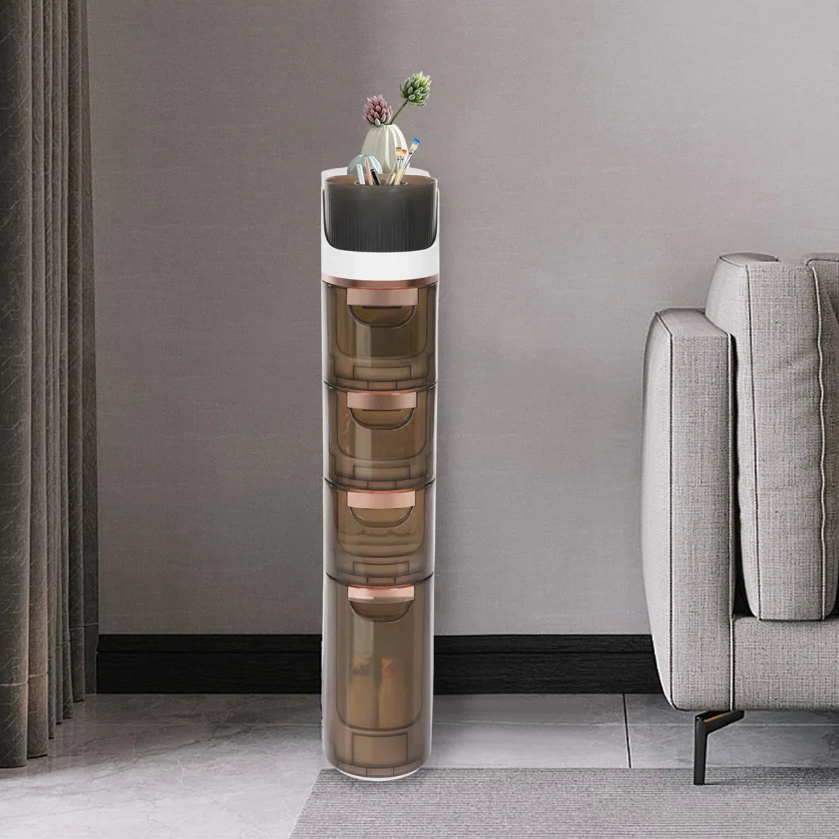 Polypropylene Freestanding Standard Bathroom Cabinet & Free Shipping